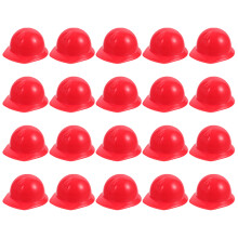 80Pcs Mini Dolls Safety Red ABS Plastic Durable Doll Hats