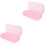 2St Compacte Roze Manicure Sterilisator Tray Van Hoogwaardig PP 4