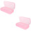 2St Compacte Roze Manicure Sterilisator Tray Van Hoogwaardig PP 7