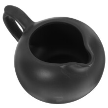 3Pcs Black Ceramic Coffee Creamer Pitcher Milk Container for Home