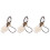 3Pcs White Jade Phone Hanging Chain Charm Strap Keychain Decoration 5