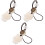 3Pcs White Jade Phone Hanging Chain Charm Strap Keychain Decoration 4
