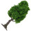 3Pcs Green Miniature Trees for Crafts Plastic Wire Model Diorama Decor 3
