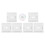 4Sets Foam Braiding Disk Assorted DIY Cord Weaving Board with Pins 2