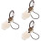 3Pcs White Jade Phone Hanging Chain Charm Strap Keychain Decoration 7