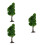 3Pcs Green Miniature Trees for Crafts Plastic Wire Model Diorama Decor 5