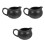 3Pcs Black Ceramic Coffee Creamer Pitcher Milk Container for Home 7