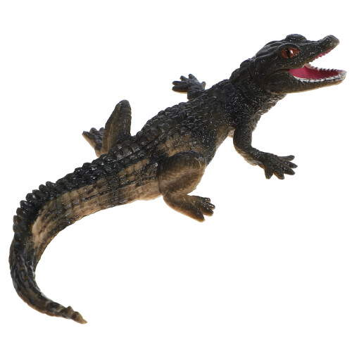 2Pcs Durable PVC Simulation Animal Figurines Coffee Color Small Models