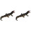 2Pcs Durable PVC Simulation Animal Figurines Coffee Color Small Models 4
