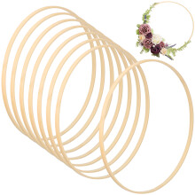32Pcs Bamboo Base Hoops for DIY Wreath Dream Catcher Macrame Supplies