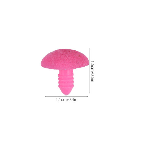 100St Roze Knuffelneus ABS Driehoekig Pop Accessoires 2