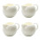 4Pcs White Ceramic Coffee Milk Jugs Small Creamers with Handle 8