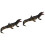 2Pcs Durable PVC Simulation Animal Figurines Coffee Color Small Models 6