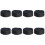 8Pcs Black Adjustable Mesh Skull Caps Professional Chef Beanie Hats 4