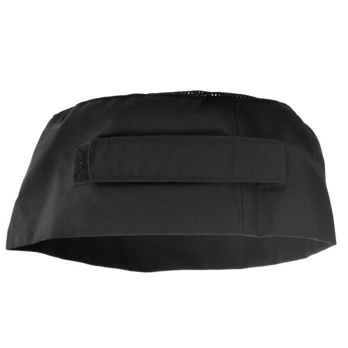 8Pcs Black Adjustable Mesh Skull Caps Professional Chef Beanie Hats