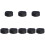 8Pcs Black Adjustable Mesh Skull Caps Professional Chef Beanie Hats 6