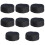 8Pcs Black Adjustable Mesh Skull Caps Professional Chef Beanie Hats 8