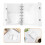 1Set Clear PVC A7 Planner Binder with Pockets and Snap Closure 8