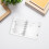 1Set Clear PVC A7 Planner Binder with Pockets and Snap Closure 5