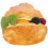 2Pcs Decorative PU Simulation Dessert Puff Model Assorted Color Prop 1