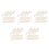 250Pcs Durable Beige Lipstick Brush Heads Soft Flocking Makeup Tips 5