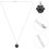2Pcs Minimalist Urn Necklace Pendant for Dog Ash Keepsake 11
