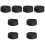8Pcs Black Adjustable Mesh Skull Caps Professional Chef Beanie Hats 5