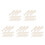250Pcs Durable Beige Lipstick Brush Heads Soft Flocking Makeup Tips 4