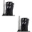 2Pcs Black Multi-Slot Cutter Holder Rack for Kitchen Storage 6