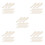 250Pcs Durable Beige Lipstick Brush Heads Soft Flocking Makeup Tips 6