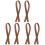 6Pcs Brown Thick Bag Handle Replacement Strap for Tote Bags 2