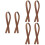 6Pcs Brown Thick Bag Handle Replacement Strap for Tote Bags 6