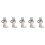 5Pcs Clarinet Thumb Zinc Alloy Silver Adjustable Finger Rest 11