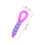4Pcs Practical Portable Purple Belly Button Brush Gentle Navel Cleaner 4