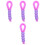 4Pcs Practical Portable Purple Belly Button Brush Gentle Navel Cleaner 6