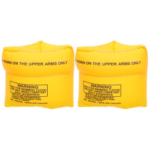 6St Gele PVC Zwemarmbanden Arm Floaties Voor Volwassen Zwemmen