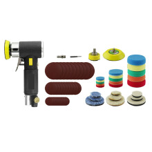 1Set Handzame Pneumatische Polijstmachine Zwart Voor Auto En Meubel