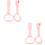 2Paren Roze Baby Bed Handvatten PP En Duurzaam 8