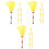 24St Gele Kinderfeest Cheerleading Pompom Sticks PVC Decor 5