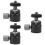 3St Verstelbare Camera Ball Head Mount Zwart Aluminium 8