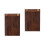 2St Portable Menu Clipboard Verticale Organisator Koffiekleur 6