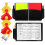5Sets Scheidsrechterkaarten Set PVC Rood Multi Kleur Voor Voetbal 1