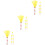 24St Gele Kinderfeest Cheerleading Pompom Sticks PVC Decor 7