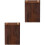 2St Portable Menu Clipboard Verticale Organisator Koffiekleur 5