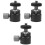 3St Verstelbare Camera Ball Head Mount Zwart Aluminium 4