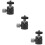 3St Verstelbare Camera Ball Head Mount Zwart Aluminium 10