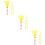 24St Gele Kinderfeest Cheerleading Pompom Sticks PVC Decor 10