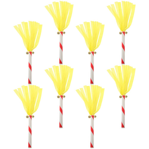 24St Gele Kinderfeest Cheerleading Pompom Sticks PVC Decor 1