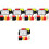 5Sets Scheidsrechterkaarten Set PVC Rood Multi Kleur Voor Voetbal 4