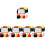 5Sets Scheidsrechterkaarten Set PVC Rood Multi Kleur Voor Voetbal 5